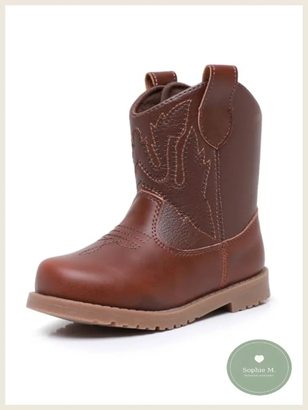 Toddler Cowboy Boots Boys Girls Western Hook & Loop Non-Slip Infant